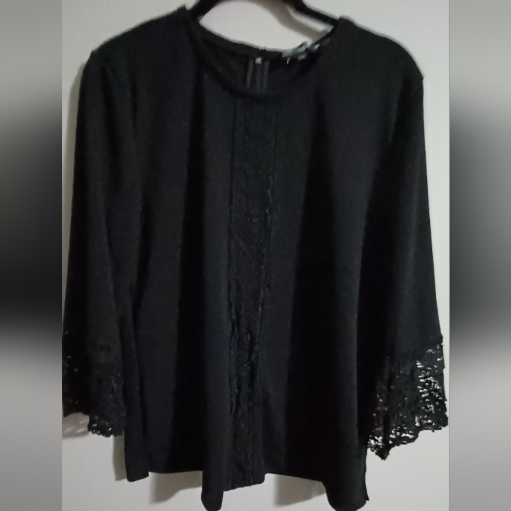 Karl Lagerfeld Black Parisian Top